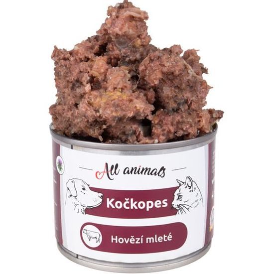 All Animals Kočkopes konzerva hovězí mleté 200g