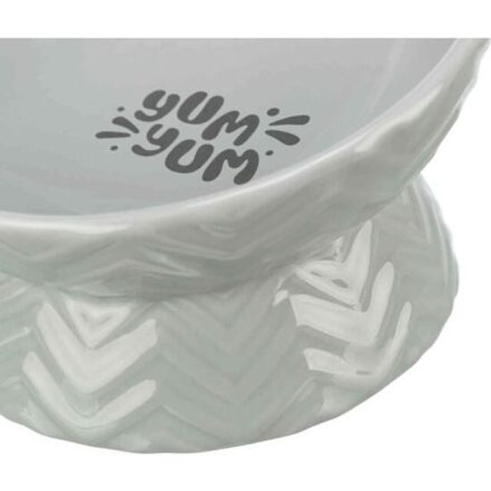 Trixie Keramická miska vyvýšená ergonomický tvar 0,35 l/17cm šedá