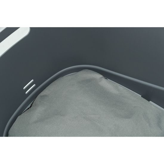 Trixie Plastový košík na zadní nosič s mřížkovou střechou 36x47x46cm šedý (max. 6kg)