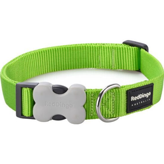 Red Dingo Obojek 25 mm x 41-63 cm Limetková