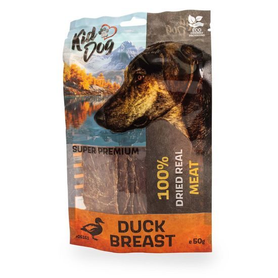 KidDog SUPER PREMIUM 100% kachní prsa tenké plátky 50 g