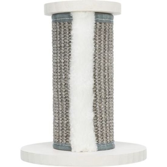 Trixie Kulatý schůdek se sisalem prvek na stěnu ø18x 22cm borové dřevo bílá/šedá