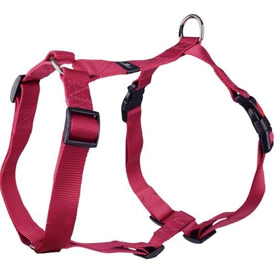 Flamingo Postroj nylon Ziggi vínový L 2,5x60-85cm