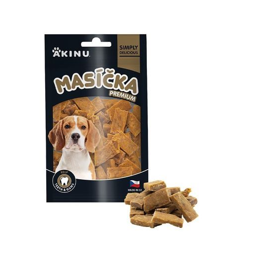 Akinu MASÍČKA PREMIUM Dental pamlsek pro psy 75 g