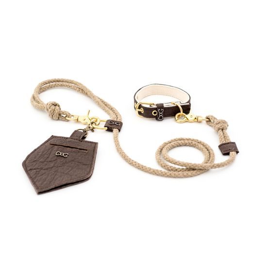 FUNKY DOG XXS Piñatex 1cm obojek a motýlek