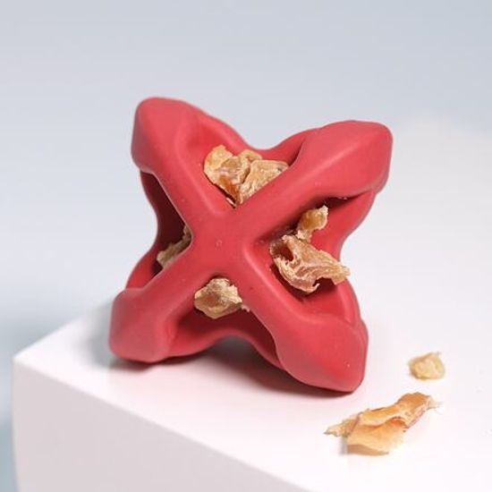 Petdreamhouse Chewtastic Geometrics Geo-AstroRolly – červená