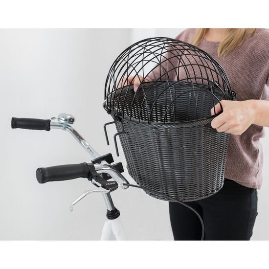 Trixie Transportní košík na řidítka 44 x 34 x 41cm antracit (max. 5kg)