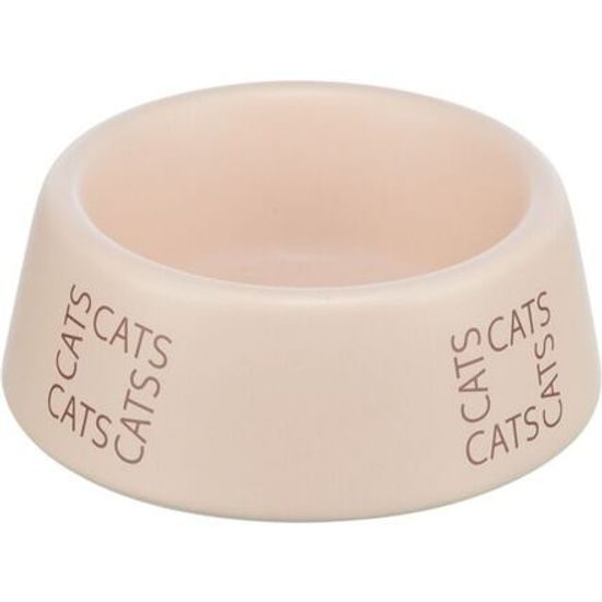 Trixie Keramická miska pro kočky s nápisem CATS 0,15 l/ø12cm růžová