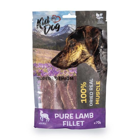 KidDog SUPER PREMIUM 100% jehněčí čistá svalovina bez aditiv 70 g