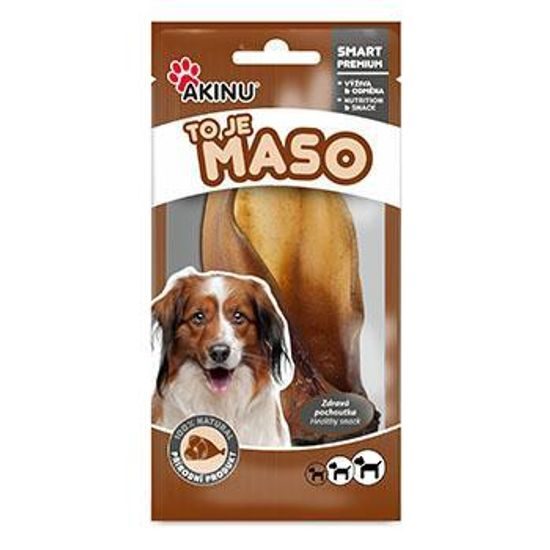 Akinu Ucho vodního buvola se záuškem pamlsek pro psy 1 ks