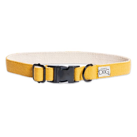 FUNKY DOG Konopné vodítko pro psa 1,7 m hořcicové