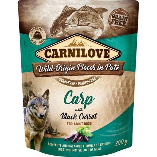 Carnilove Dog kapsička Paté Carp with Black Carrot 300 g