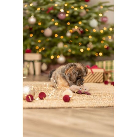 TRIXIE Xmas Moose Donut vánoční plyšový kroužek-los 14 cm
