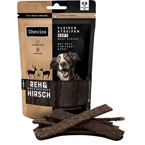 Chewies Fleischstreifen Soft Srnčí a jelení maso Mini 70 g