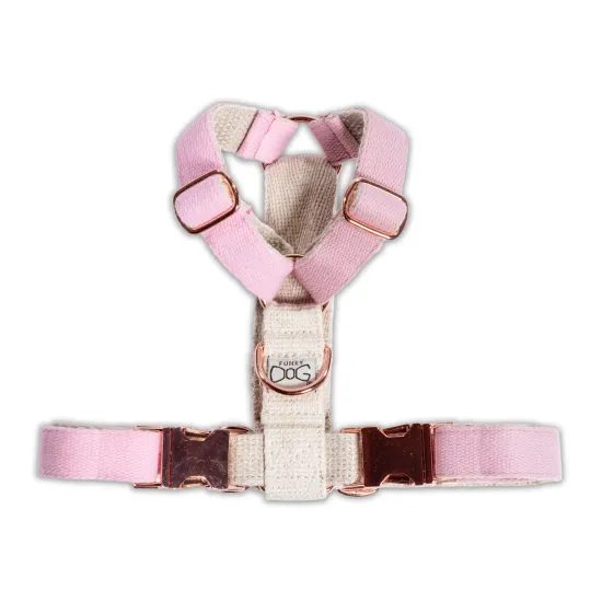 FUNKY DOG Konopné krátké vodítko pro psa 1,7 m fialové lila