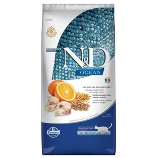 N&D OCEAN Cat LG Cod, Spelt, Oats & Orange Adult 10 kg