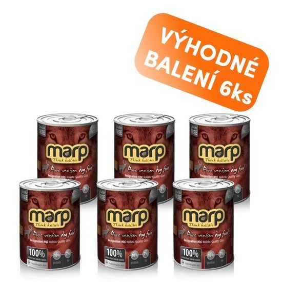 Marp Venison konzerva pro psy se zvěřinou 6x400g