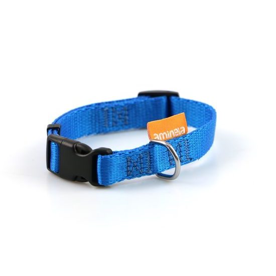Aminela obojek 25mm/35-55cm modrý