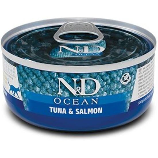 N&D OCEAN Cat konzerva Tuna & Salmon 70 g