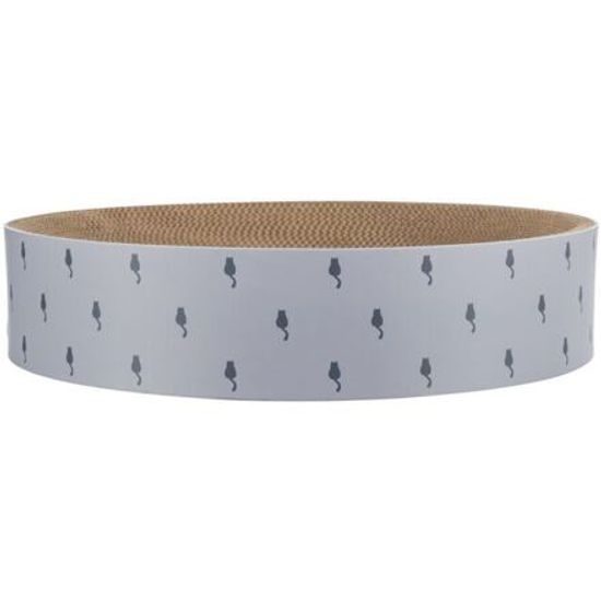 Trixie LILLY kulatý škrabací pelech s catnipem ø45 karton šedá