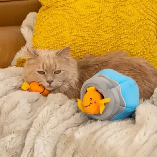 ZippyPaws ZippyClaws Burrow Rybky v kouli se šantou