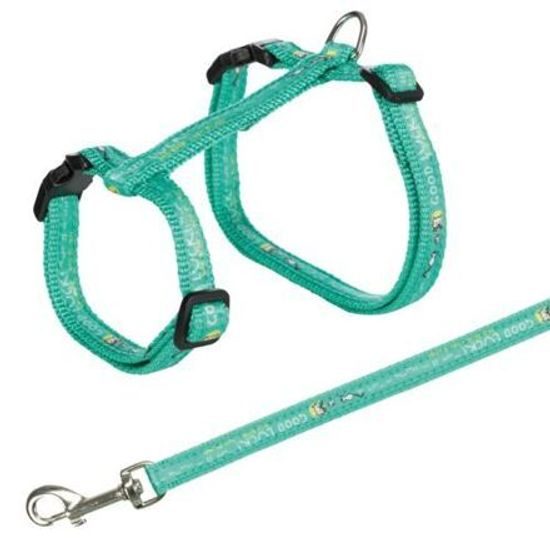 Trixie Postroj pro kočku s vodítkem XL GOOD LUCK 34-57cm/13mm