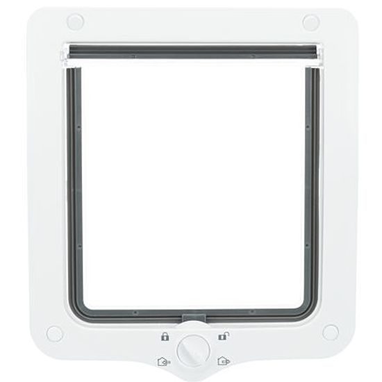 Trixie Průchozí dvířka pro kočku XL s tunelem 4-cestná 24x28cm