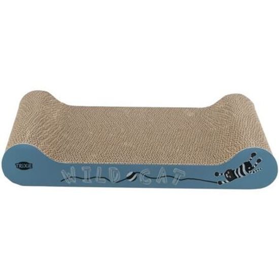 Trixie WILD CAT škrábací karton 41x7x24cm modrý