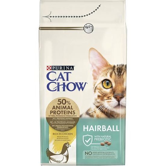 Purina Cat Chow Hairball Control kuře 1,5 kg