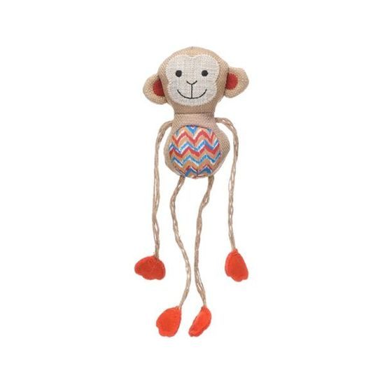 Flamingo Hračka cat textil Robla opice