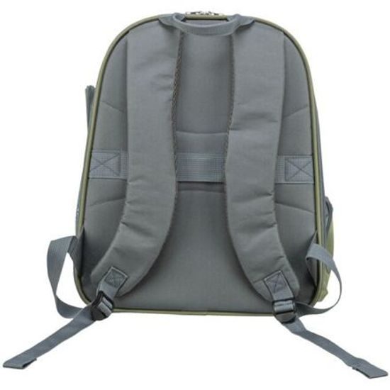 Trixie Transportní batoh LYLA 34x22x42cm do 8kg nylon šedá/modrá