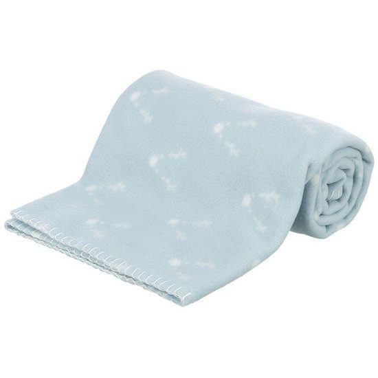 Trixie Xmas vánoční fleecová deka NATALYA, 150 x 100 cm, vínová/světlemodrá/šedá