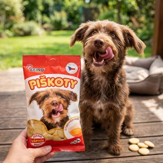 Akinu Piškoty s vápníkem 120g EXP 31.1.2025