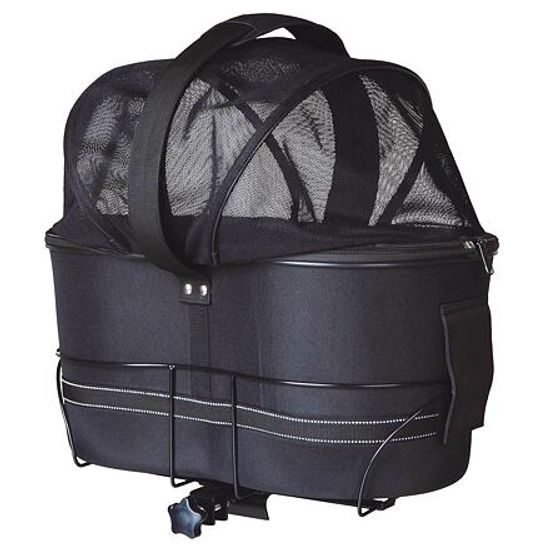 Trixie Přepravka na zadní nosič kola pro psa kryt síťovina 29x42x48cm (max 6kg)