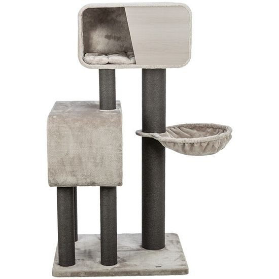 TRIXIE Škrabadlo RAFAEL XXL, 2 x jeskyně, hamaka, 156 cm, šedá