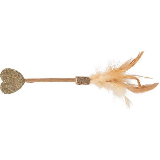 Trixie Lízátko SRDCE s Matatabi a peřím 23 cm