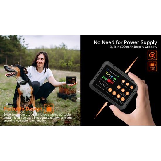 Patpet Výcvikový obojek a bezdrátový ohradník F900 PLUS