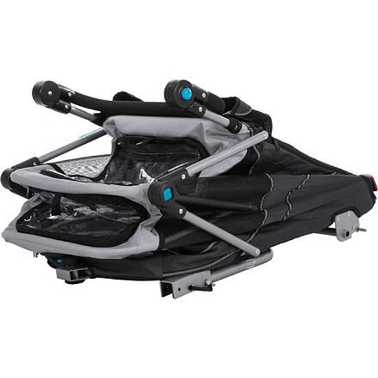 Trixie Vozík za kolo s funkcí rychlého skládání šedý