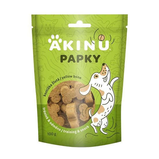 Akinu PAPKY Kostička žlutá pamlsek pro psy 100 g