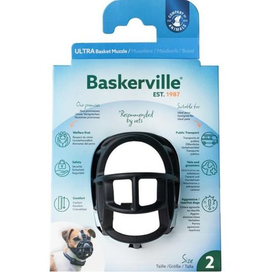 Baskerville Náhubek plast černý