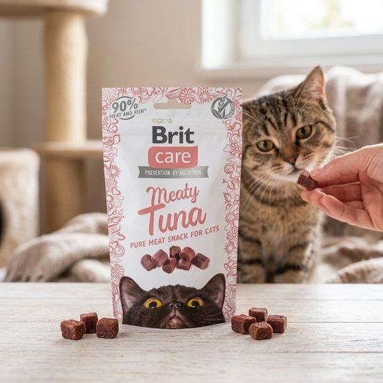 Brit Care Cat Masitý Pamlsek s Tuňákem 50g