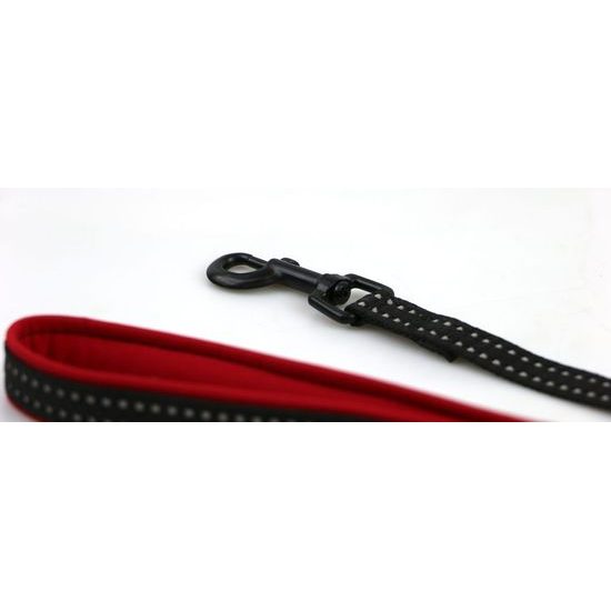 Aminela jednoduché vodítko nepodšité Sport & City pro malá plemena 16mm/150cm červená