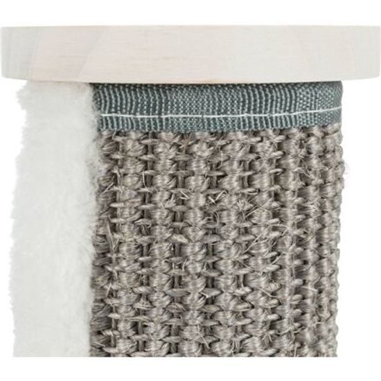 Trixie Kulatý schůdek se sisalem prvek na stěnu ø18x 22cm borové dřevo bílá/šedá