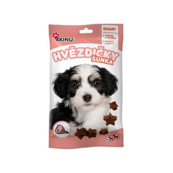 Akinu Šunkové hvězdičky pamlsek pro psy 60 g