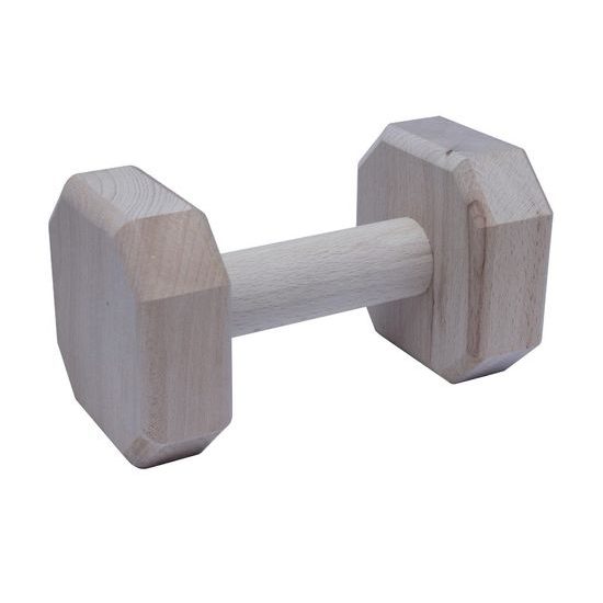 BAFPET Aportovací činka dřevěná přírodní