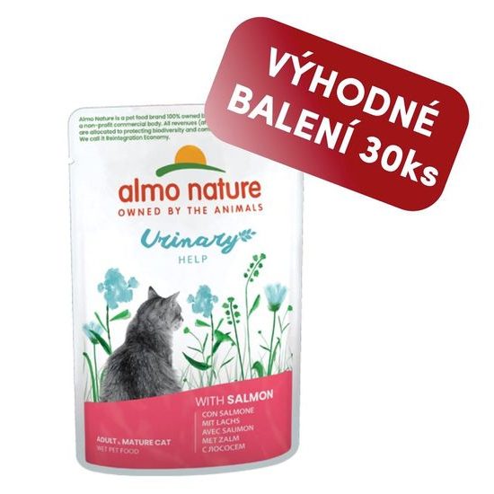 Almo Nature Holistic Urinary Help s lososem 70g výhodné balení 30ks