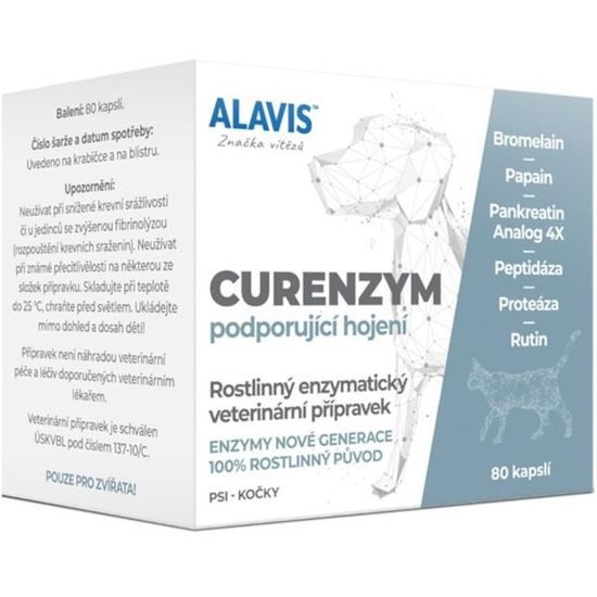 Alavis Curenzym podporující hojení cps 80