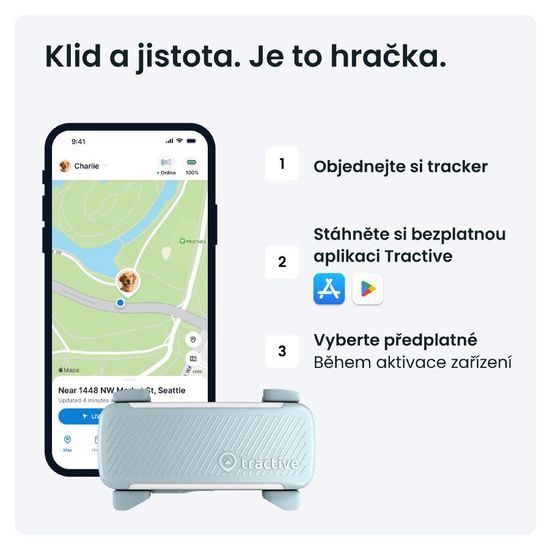 Tractive DOG 6 - GPS lokátor a a monitor zdraví pro psy
