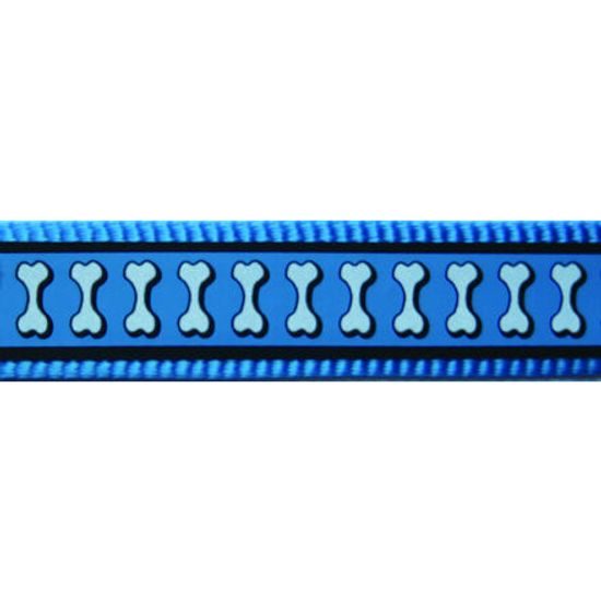 Red Dingo Vodítko přepínací 12 mm x 2 m Bones Rfx Tyrkysová