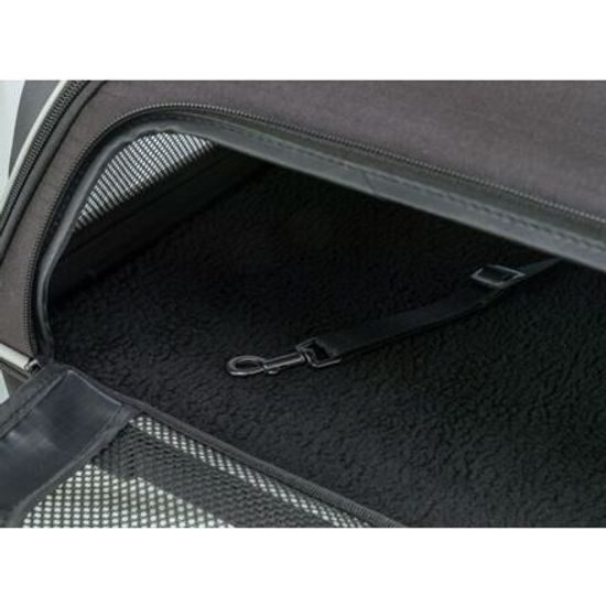 Trixie Letecká přepravní taška BOARDING 55x 23x 40cm do 7kg černá/šedá